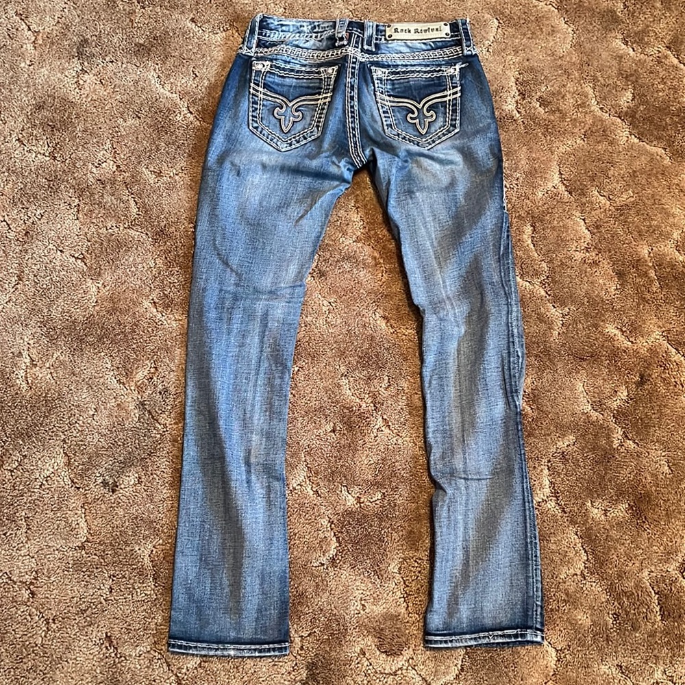 Rock Revival Pamela Cuff Straight Jeans